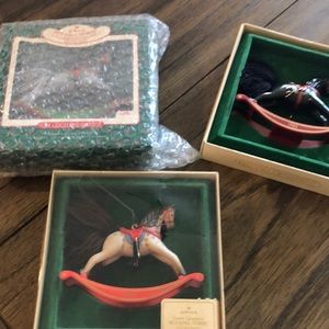 Hallmark Rocking horse ornaments
